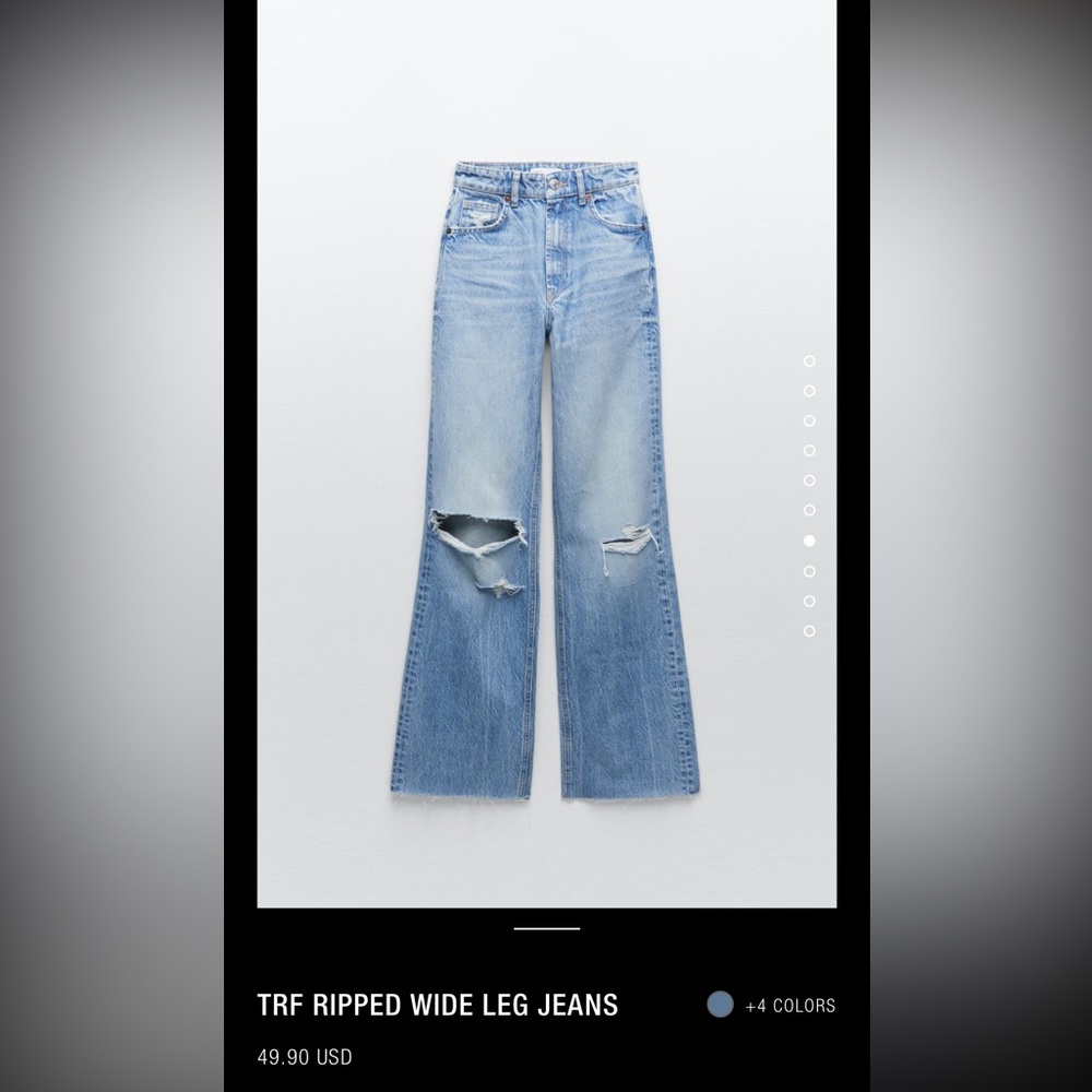 Zara TRF wide leg jean